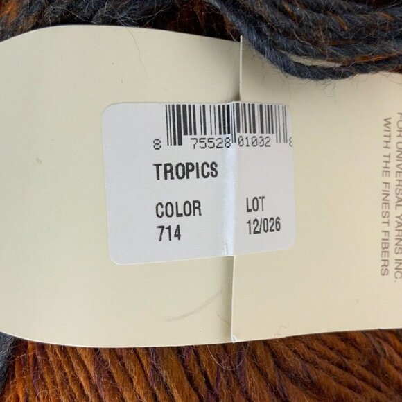 Universal Yarn Classic Shades 4 Skeins Acrylic Wool Blend Orange Purple 714 - Picture 4 of 5